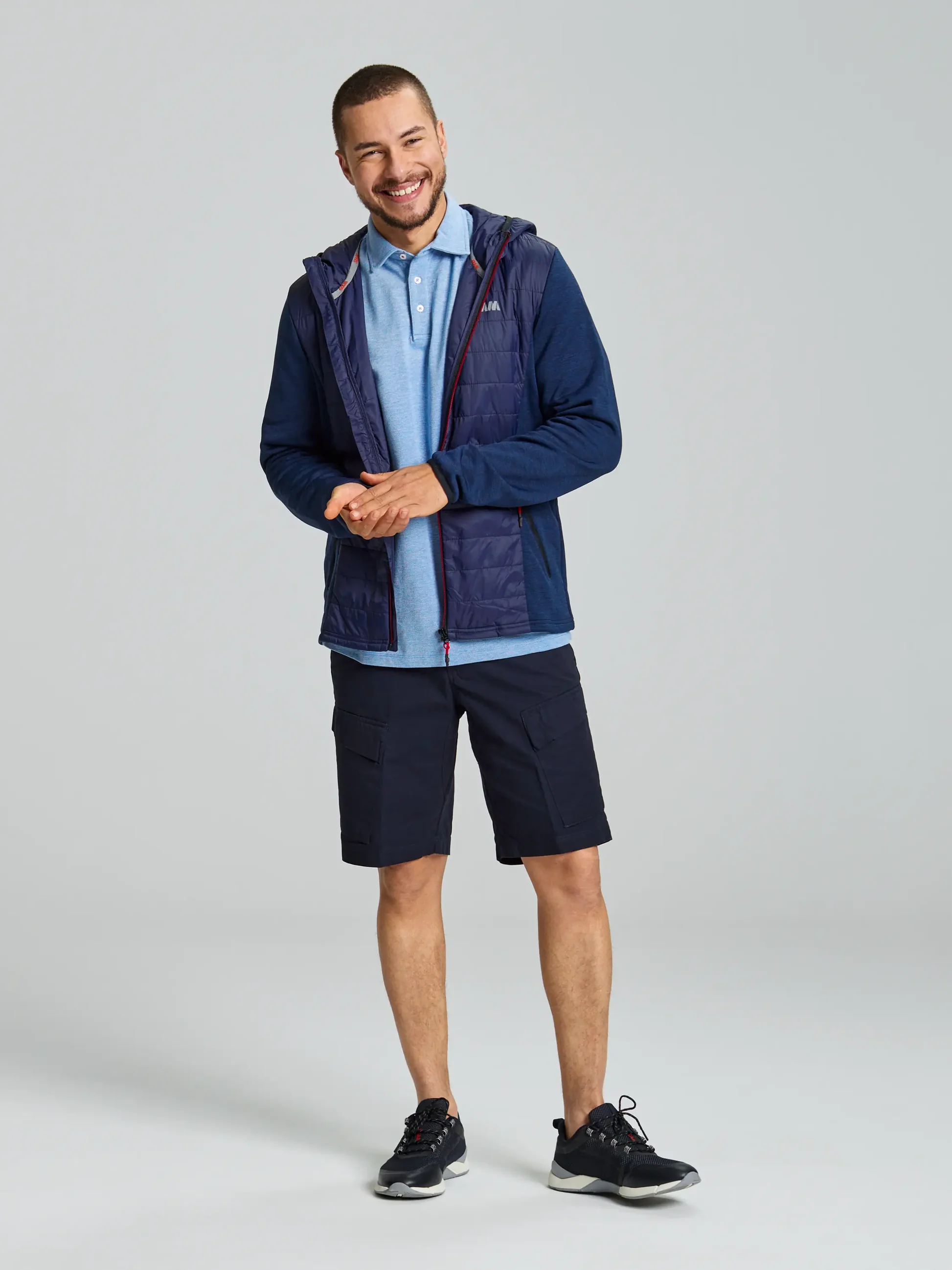 ACT HOOD HYBRID FLEECE - Slika 4