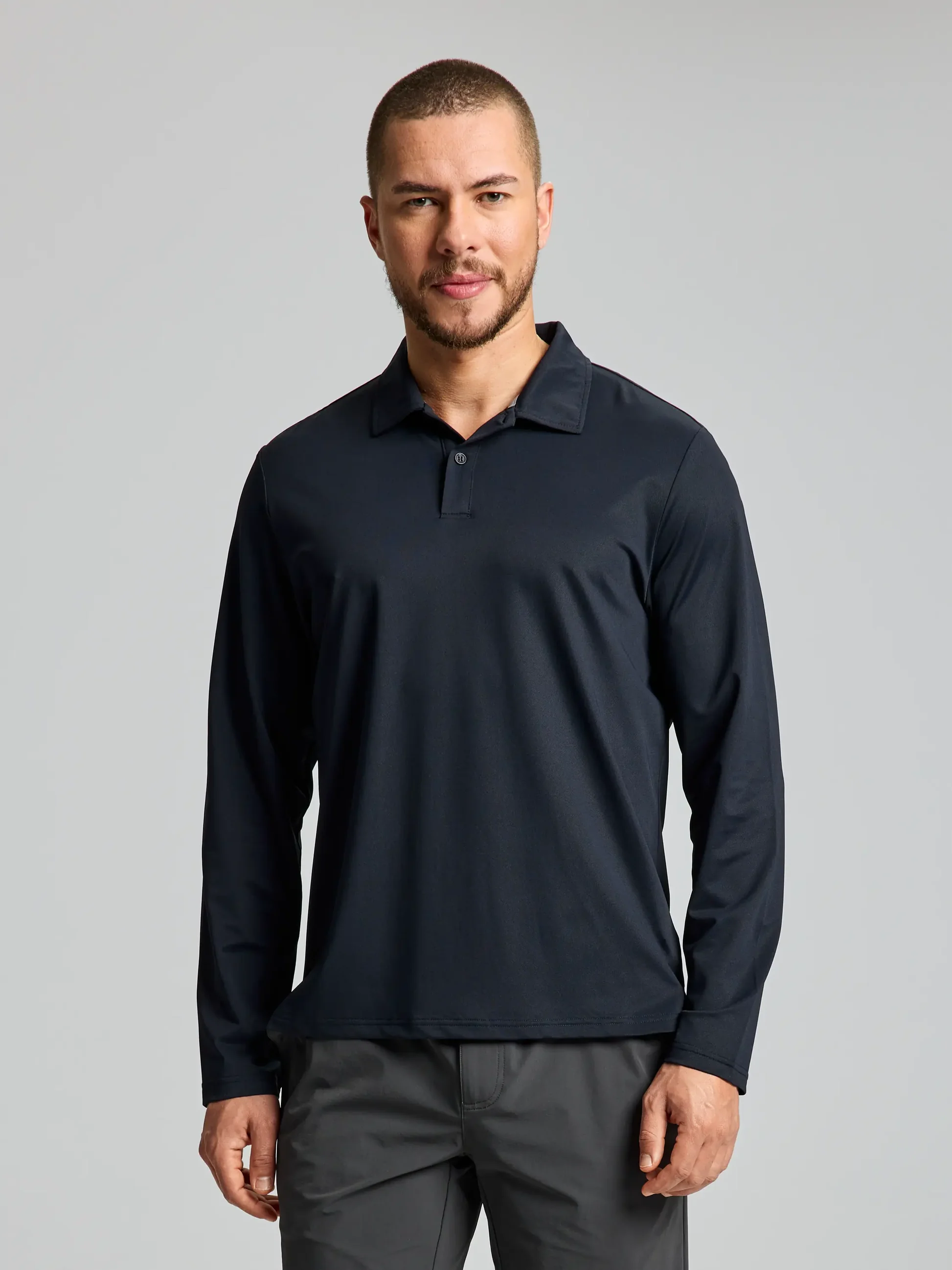 TECH PIQUE POLO LS